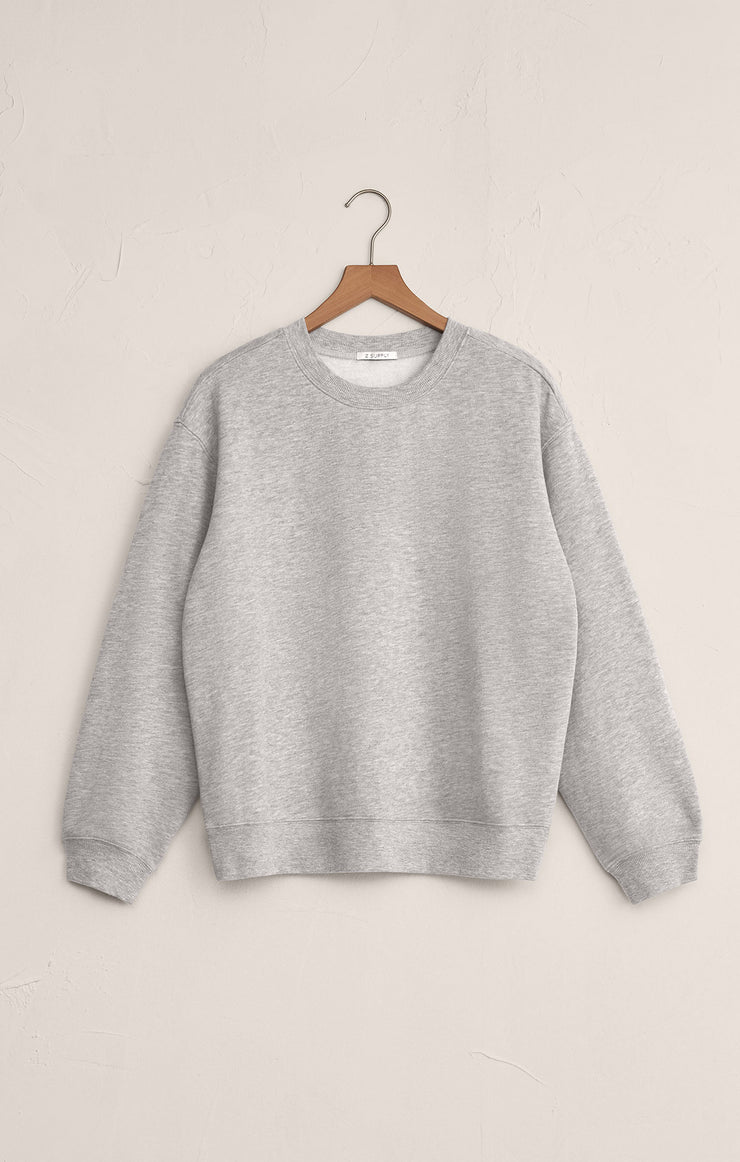Tops Classic Boyfriend Sweatshirt Classic Heather Grey
