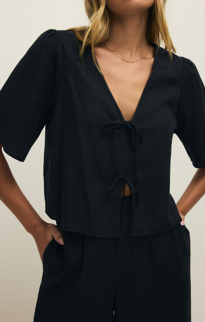 La Belle Linen Cropped Top – Z SUPPLY