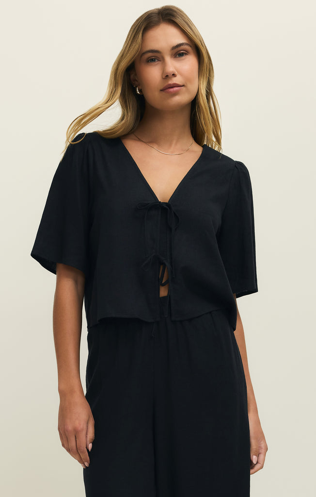 La Belle Linen Cropped Top – Z SUPPLY