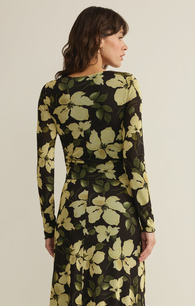 新品　the virgins flower mesh blouse★ All In Favor Cream White Textured Floral Blouse – Shop the Mint