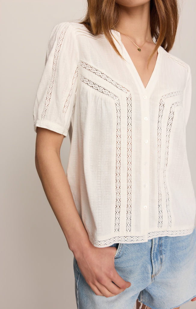 Camille Lace Inset Top – Z SUPPLY