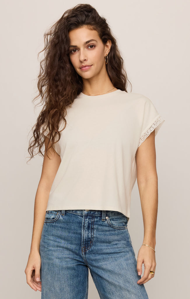 Marika Lace Trim Muscle Tee – Z SUPPLY