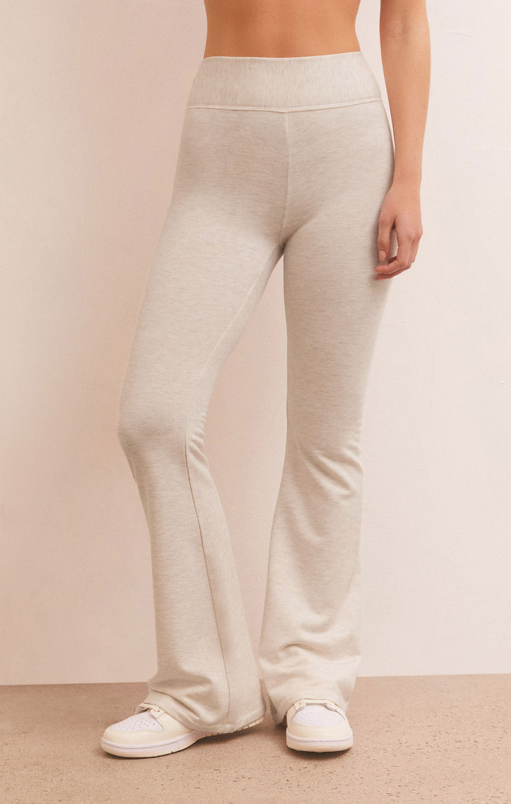 Pants Everyday Modal Flare Pant Light Oatmeal