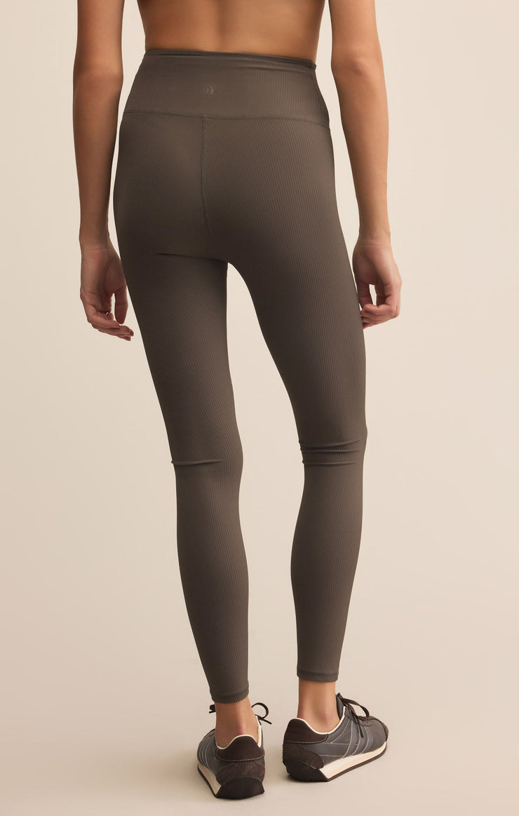 Pants Sporty Rib Ankle Legging Tavern