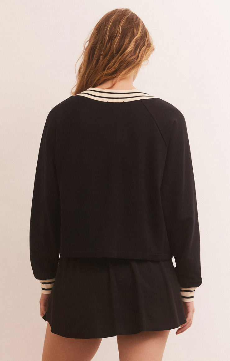 Tops Off The Court Modal Sweatshirt Black