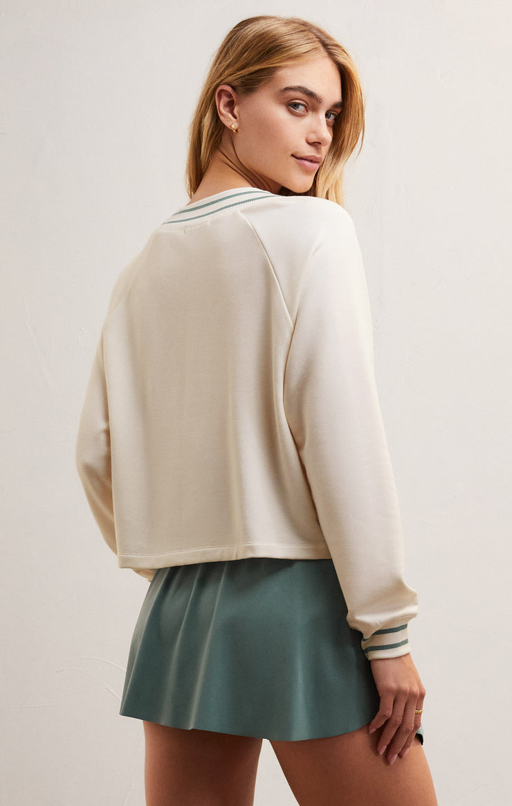 Tops Off The Court Modal Sweatshirt Sandstone