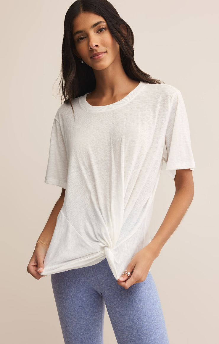 Tops Twisted Up Top White
