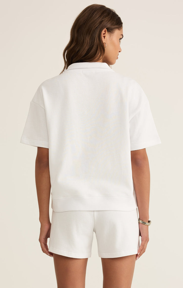 Tops Club Polo Sweatshirt White
