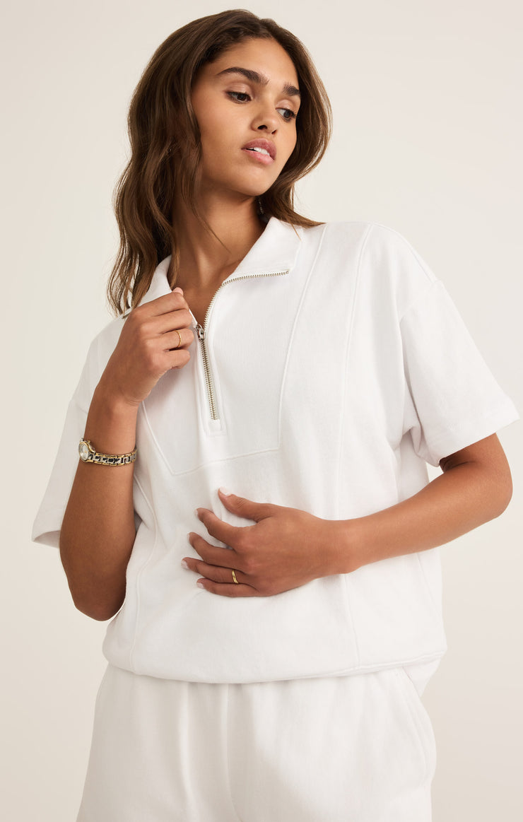 Tops Club Polo Sweatshirt White