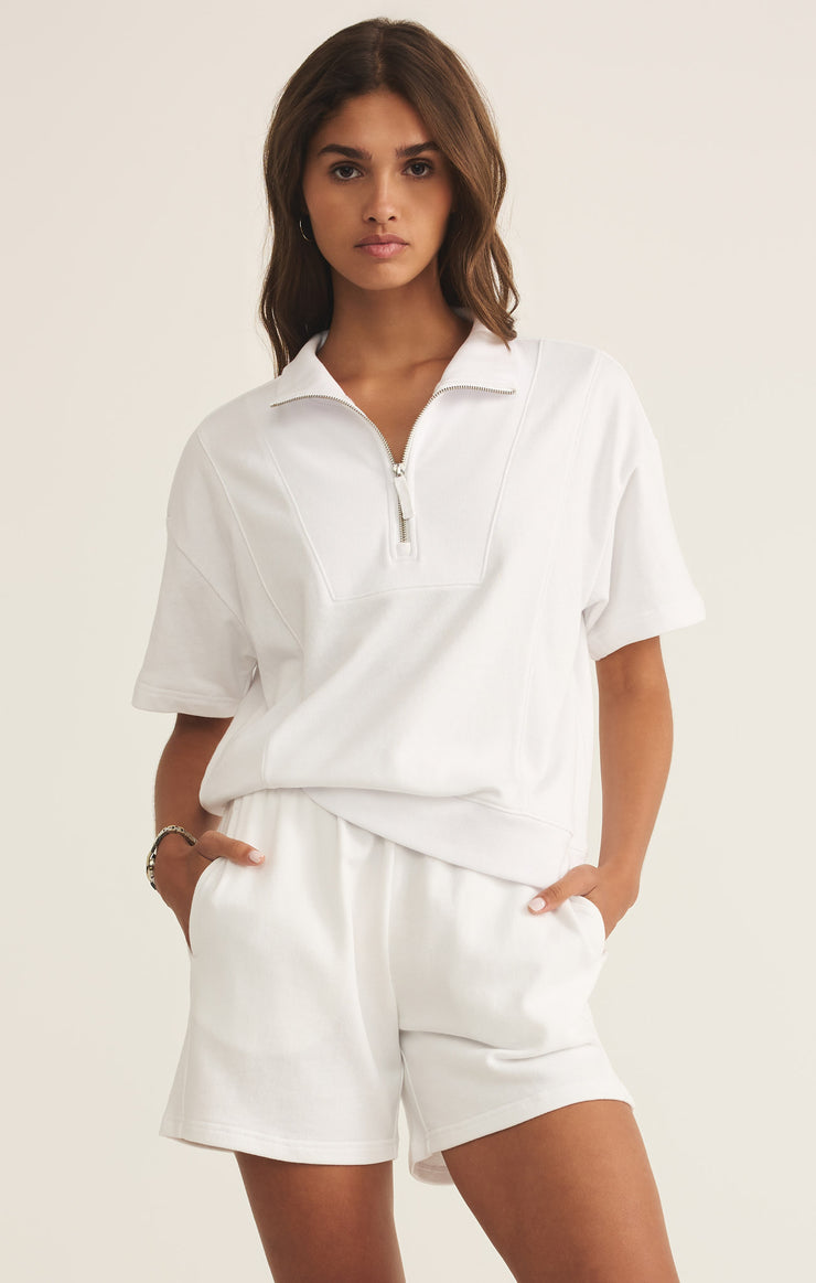 Tops Club Polo Sweatshirt White