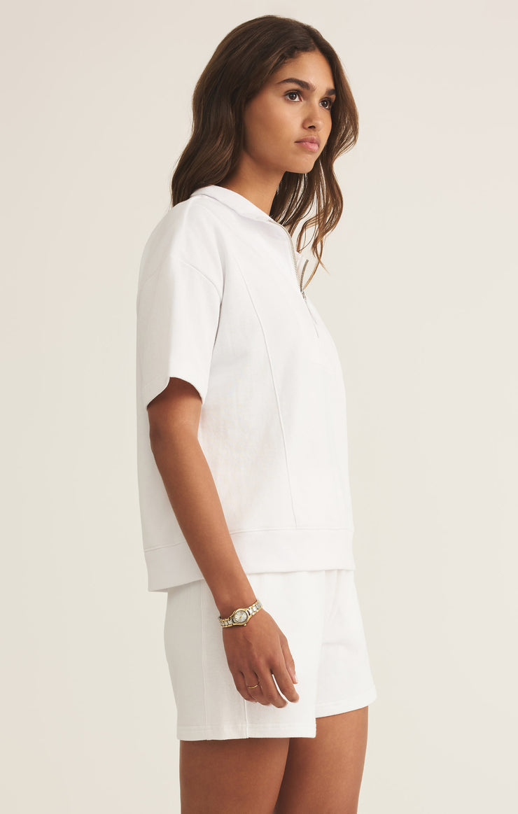 Tops Club Polo Sweatshirt White