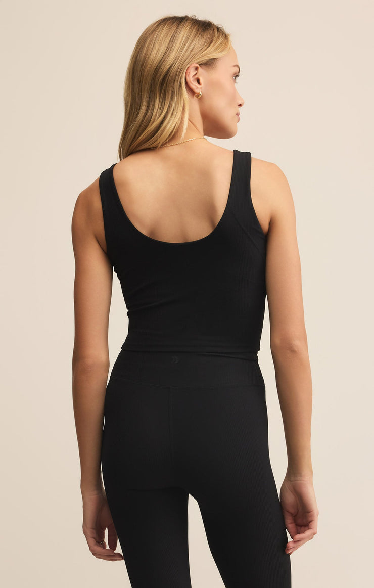 Tops Studio Rib Top Black