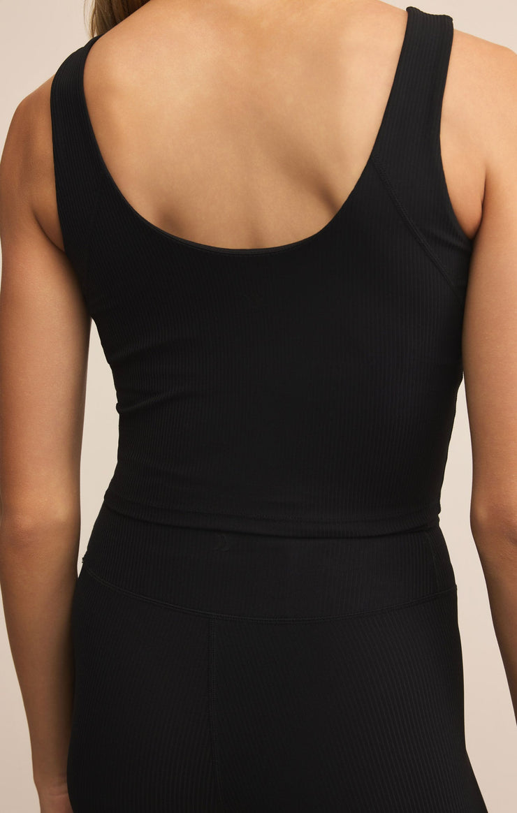 Tops Studio Rib Top Black