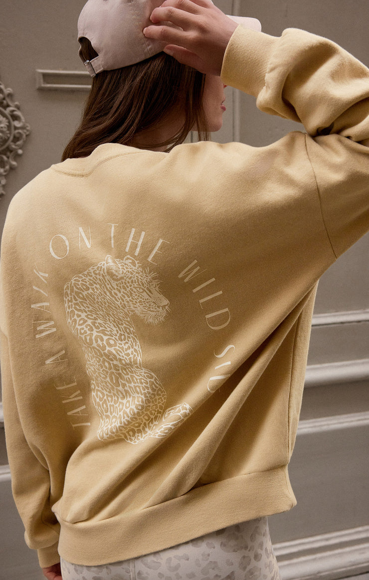 Tops Wild Side Sweatshirt Washed Gold