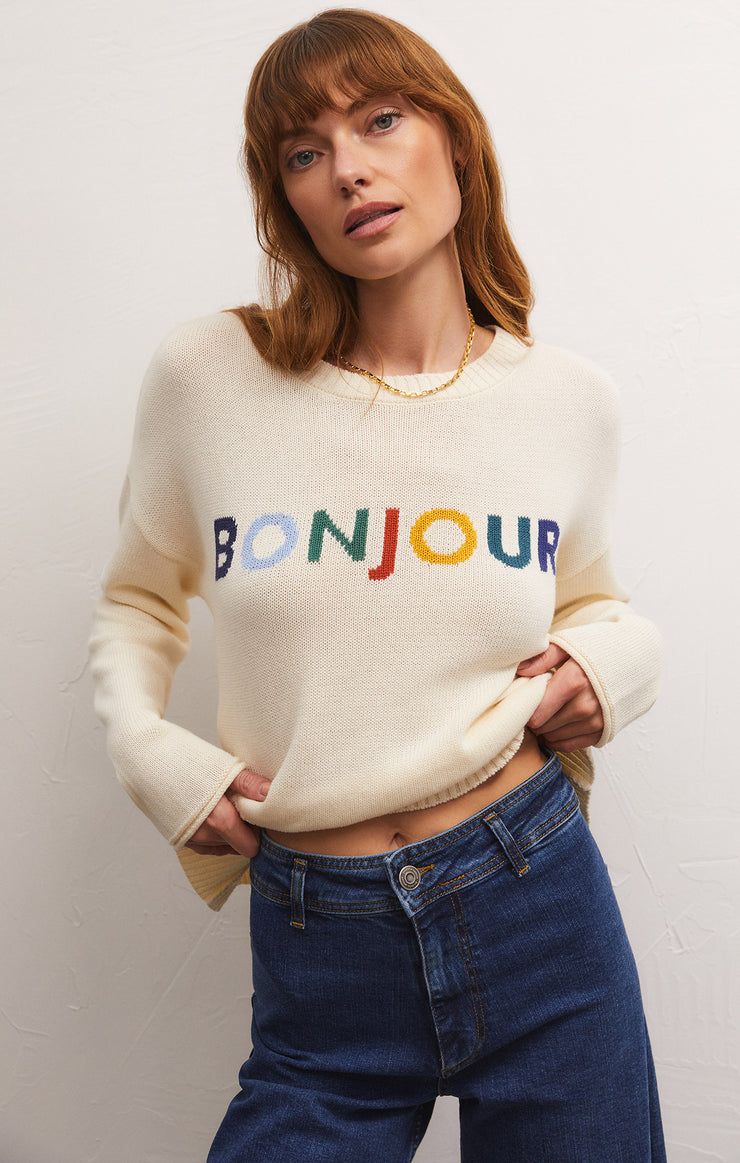 Sweaters Sienna Bonjour Sweater Sandstone