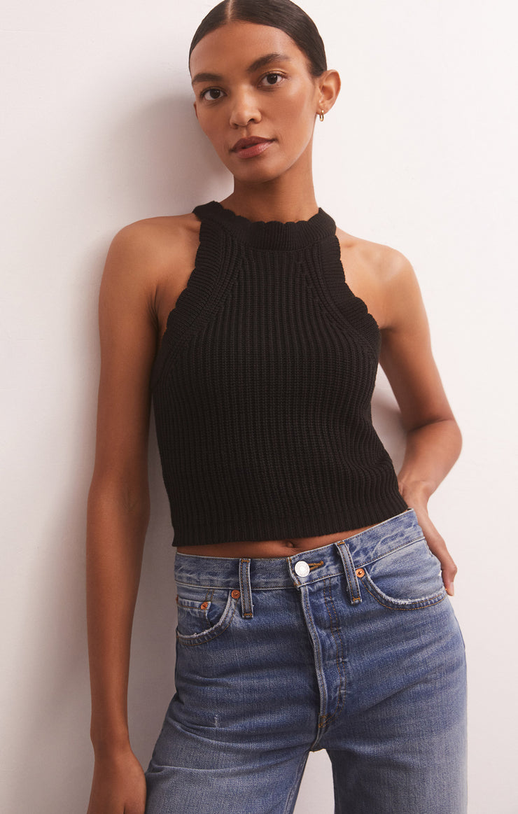 Sweaters Oak Novelty Sweater Top Black