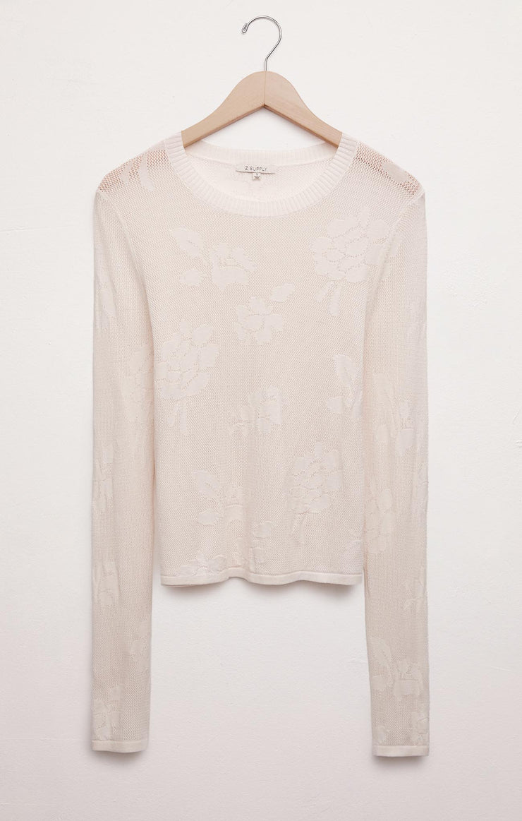Sweaters Tibi Mesh Sweater Top Sandstone
