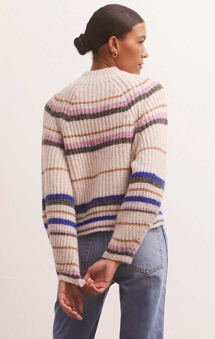 Sweaters Desmond Stripe Sweater Sandstone