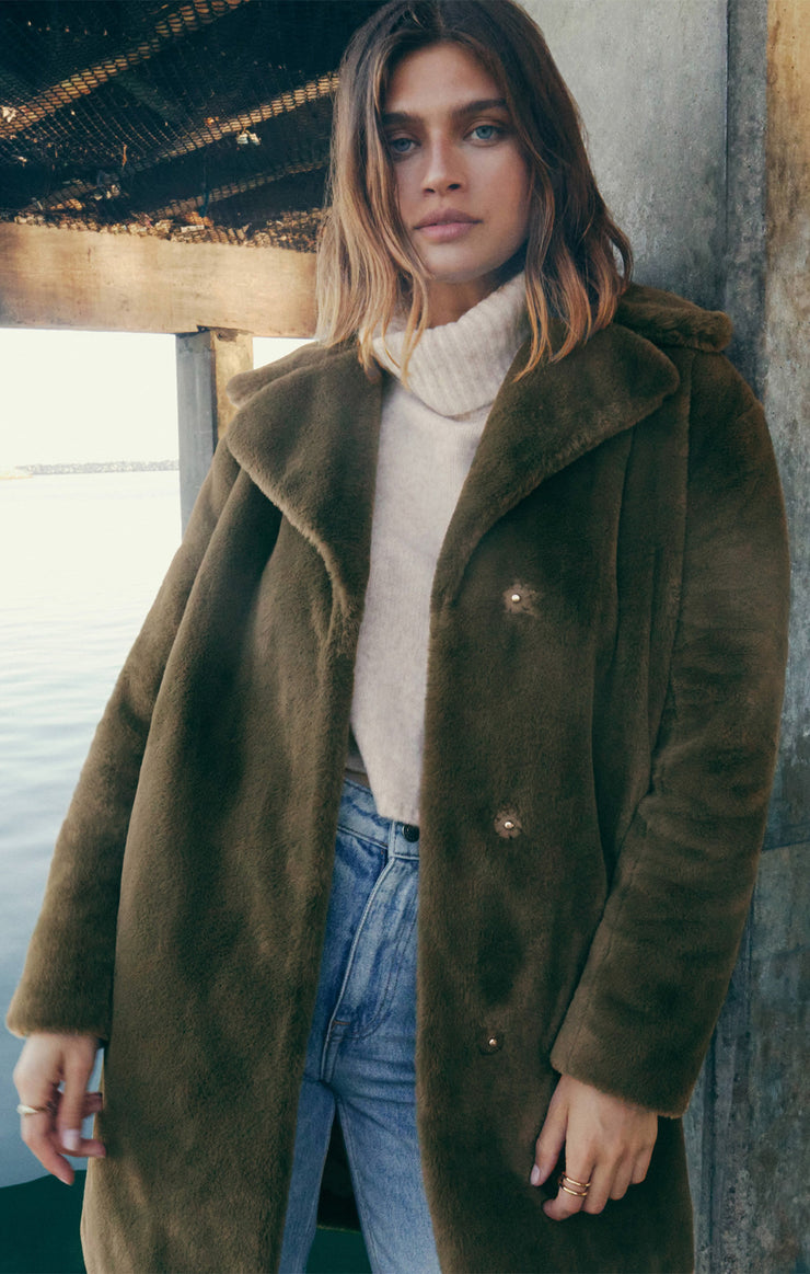 Jackets Jewel Faux Fur Coat Jewel Faux Fur Coat