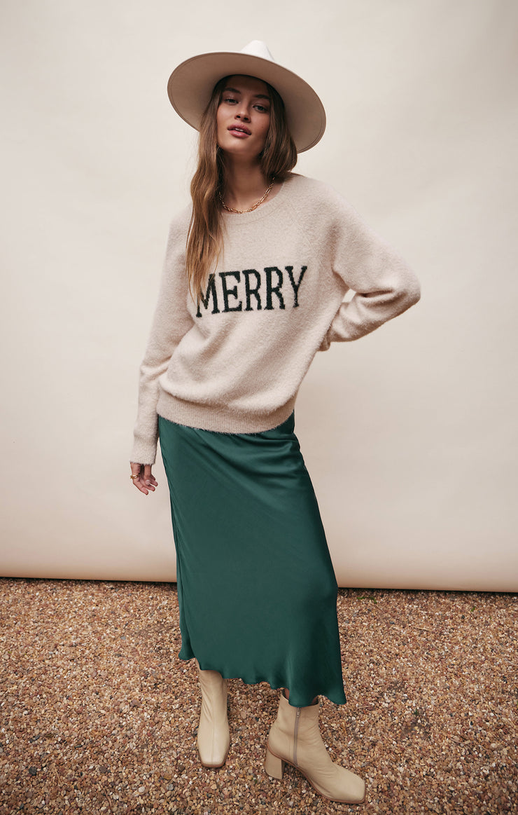 Sweaters Lizzy Merry Sweater Light Oatmeal Heather
