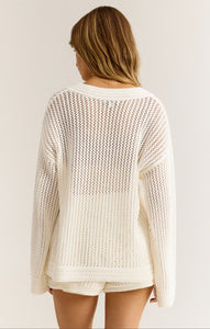 SweatersKiami Crochet Sweater White