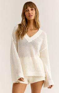 SweatersKiami Crochet Sweater White