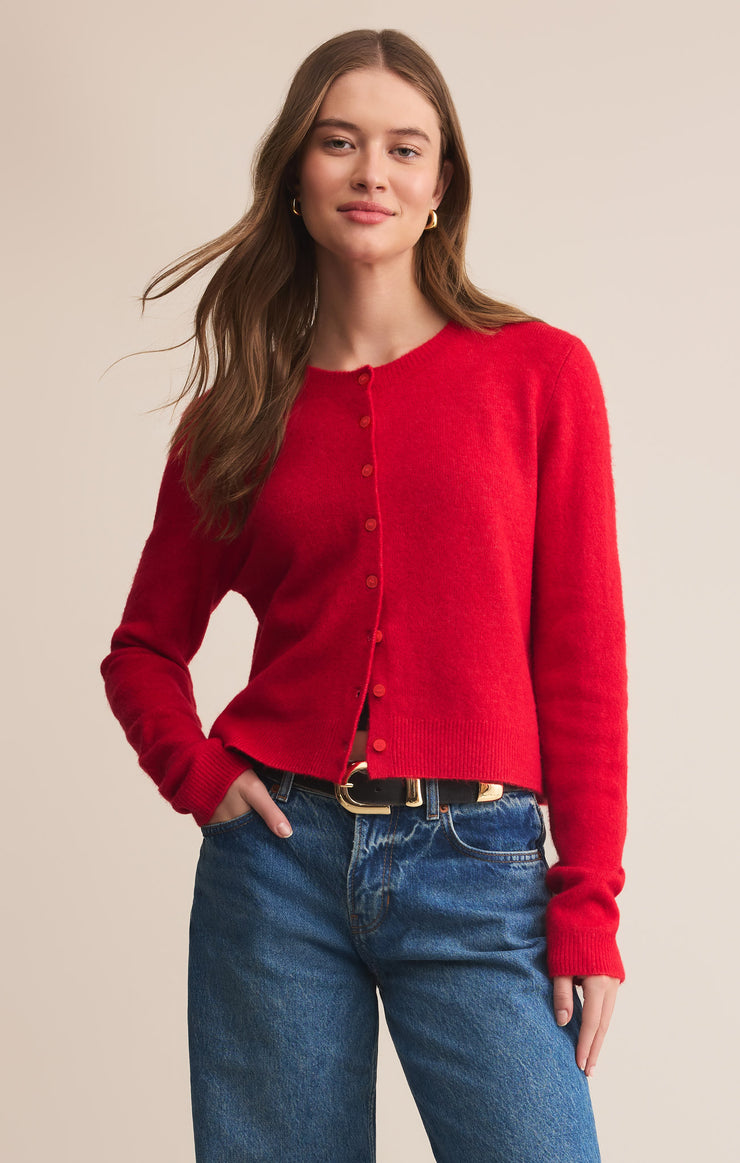 Sweaters Medina Cozy Cardigan Festive Red