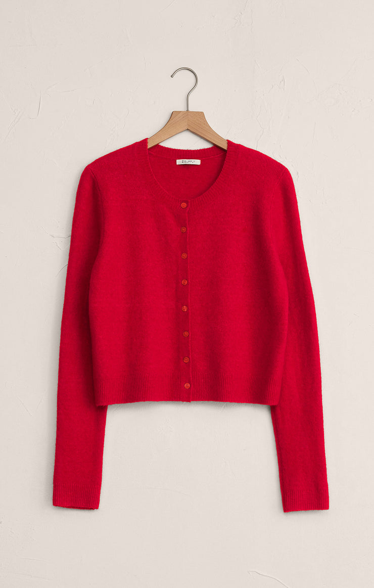 Sweaters Medina Cozy Cardigan Festive Red