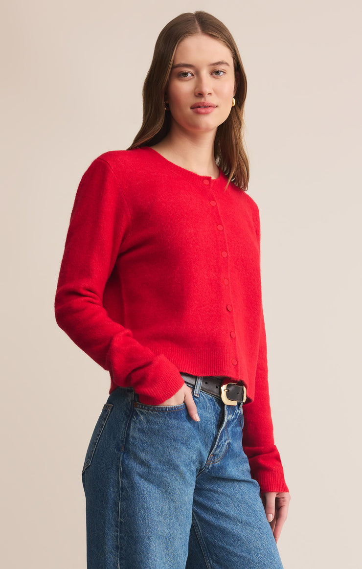 Sweaters Medina Cozy Cardigan Festive Red