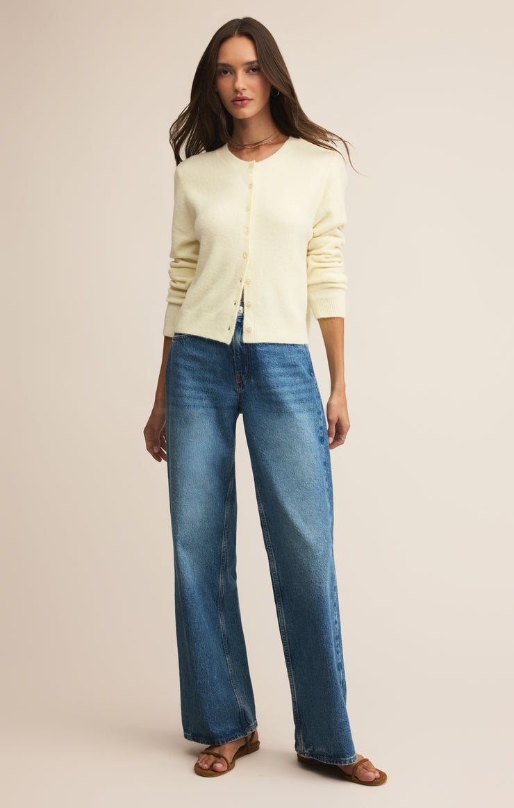 Sweaters Medina Cozy Cardigan Mellow Yellow