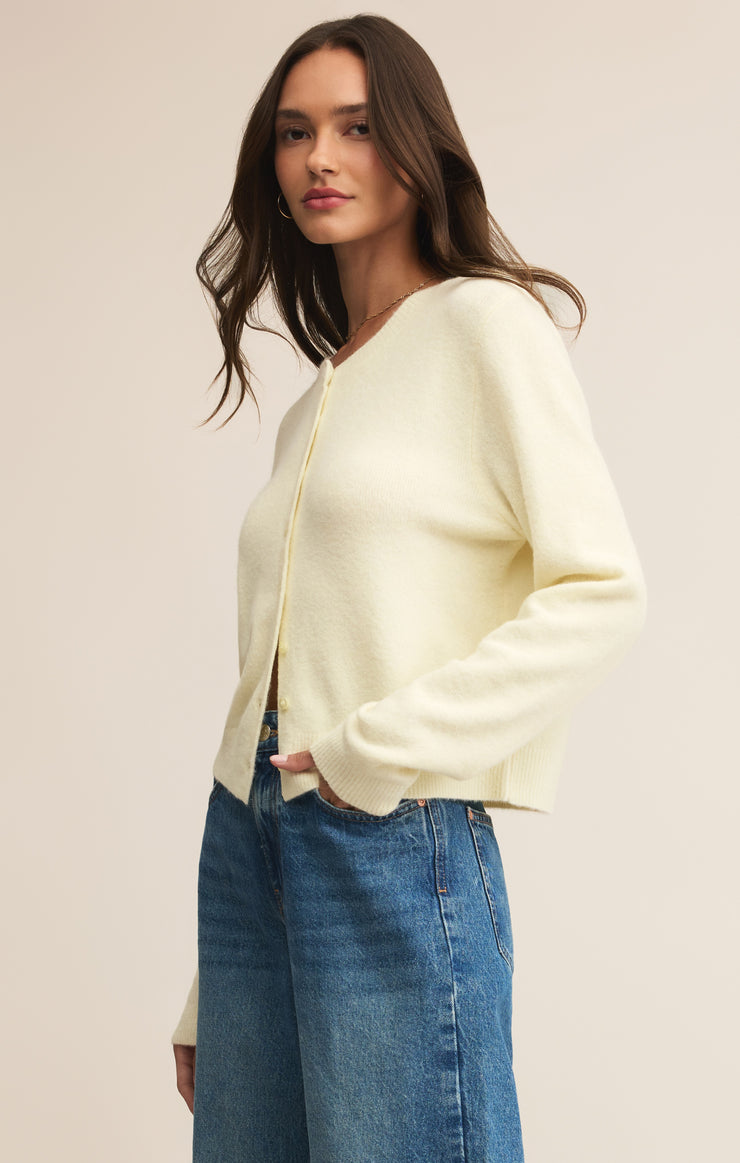 Sweaters Medina Cozy Cardigan Mellow Yellow