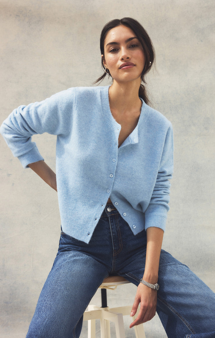Sweaters Medina Cozy Cardigan Serene Blue