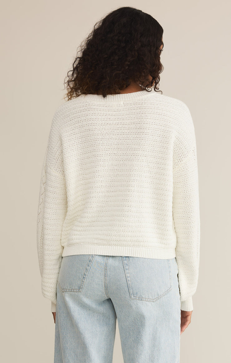 Sweaters Whitney Crochet Sweater White