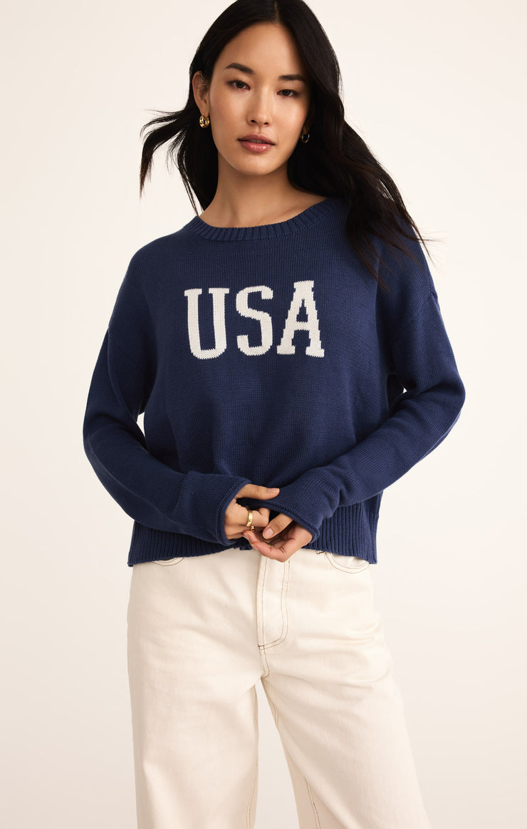 Sweaters Sienna USA Sweater Yacht Blue
