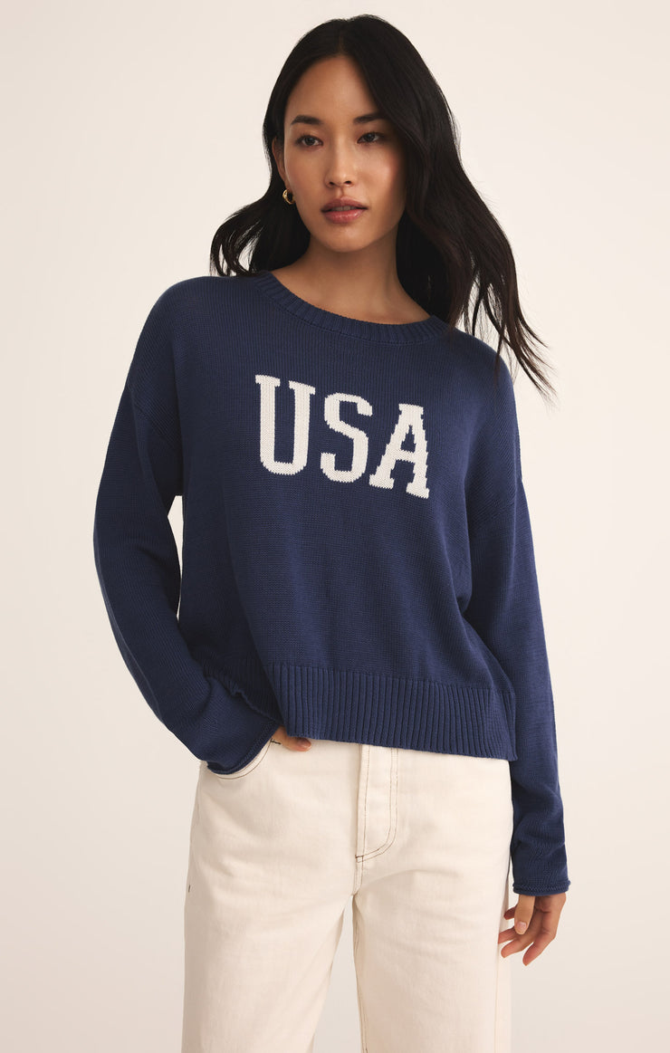 Sweaters Sienna USA Sweater Yacht Blue