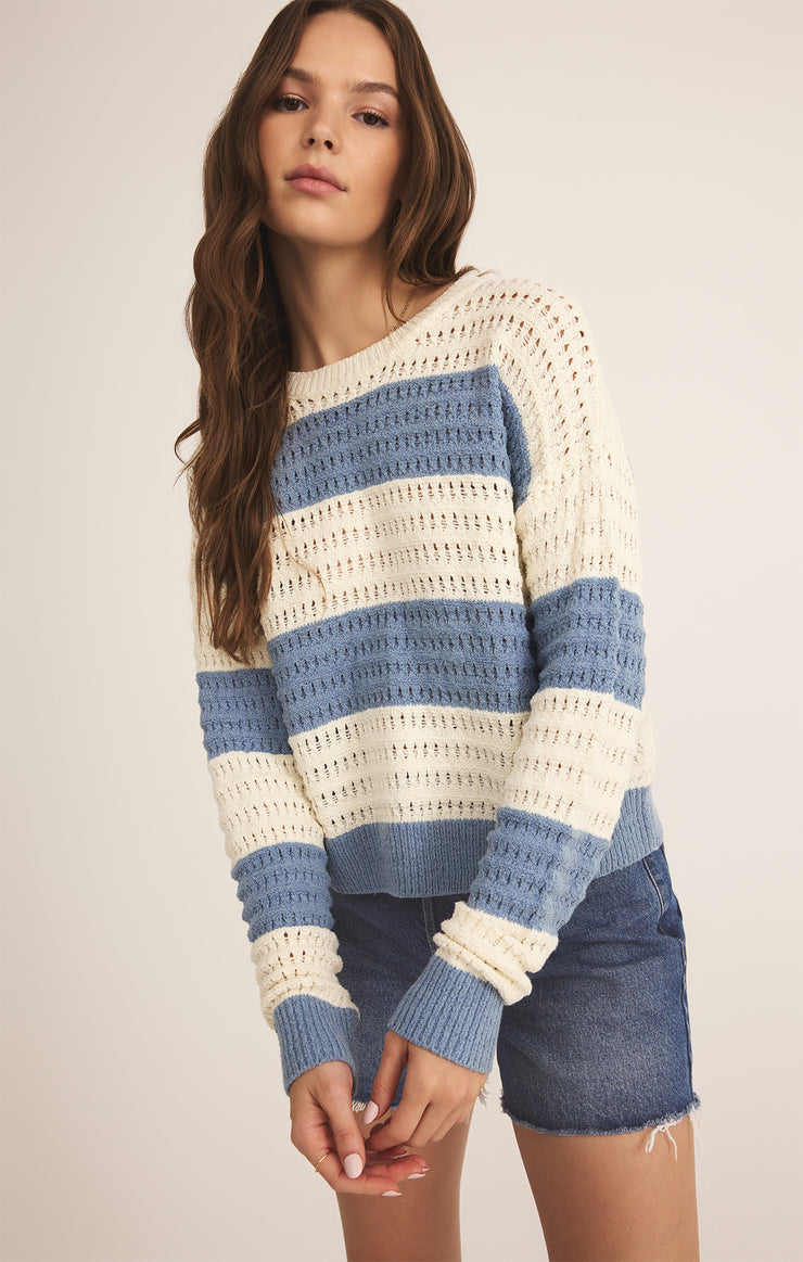 Sweaters Bonaparte Stripe Crochet Sweater Bonaparte Stripe Crochet Sweater