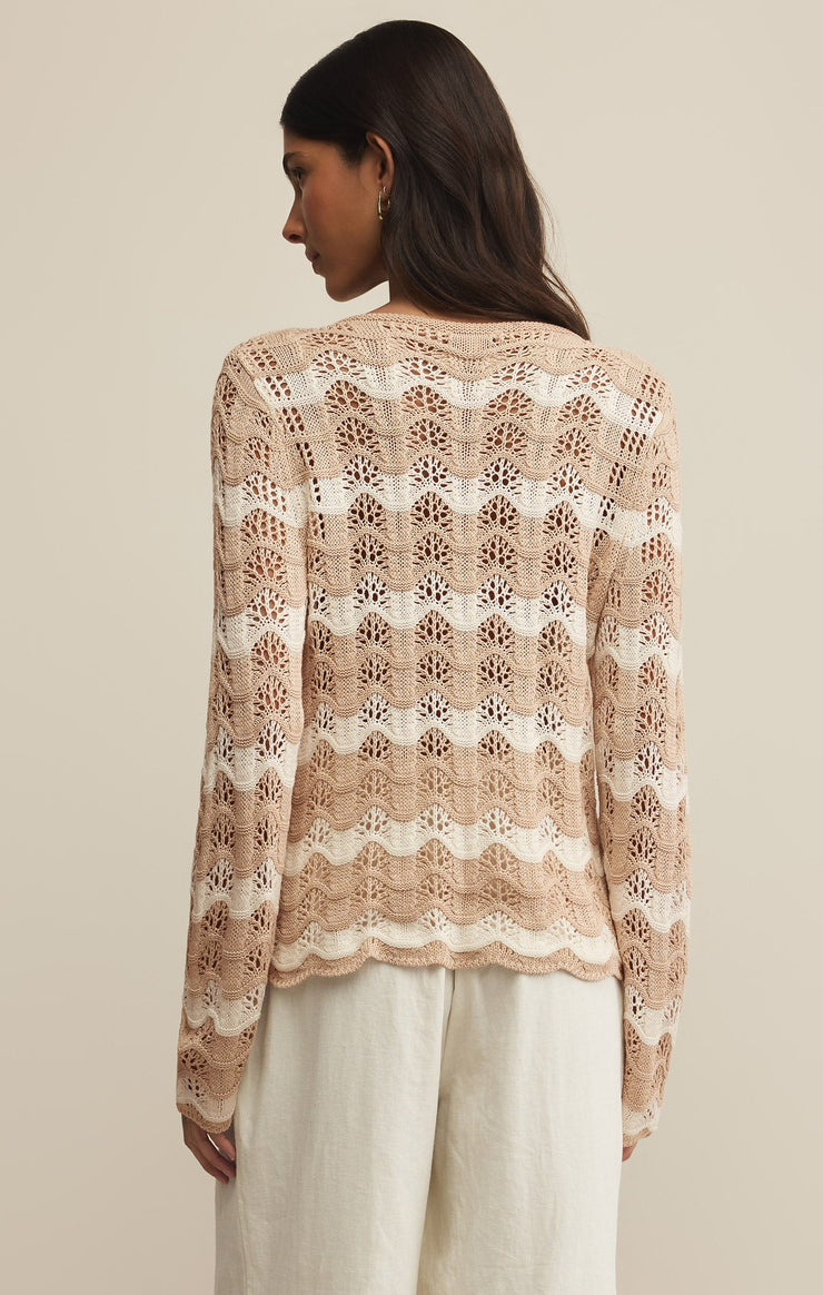 Sweaters Azura Stripe Crochet Top Azura Stripe Crochet Top
