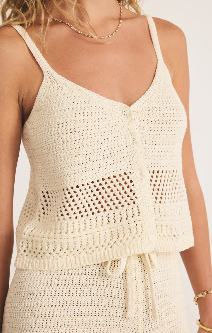 Sweaters Tay Crochet Cropped Tank Tay Crochet Cropped Tank