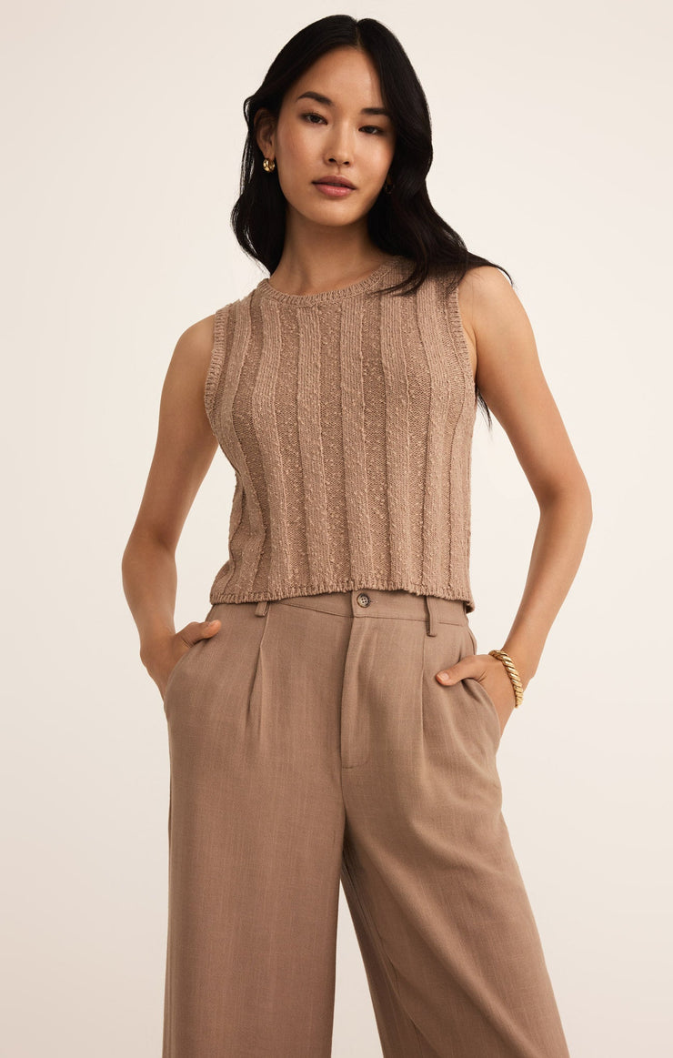 Sweaters Calan Rib Sweater Cropped Tank Calan Rib Sweater Cropped Tank