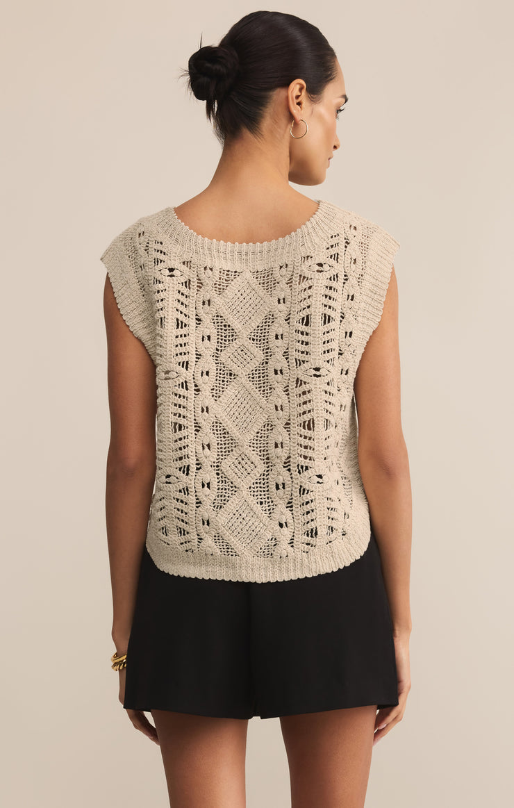 Sweaters Baroque Crochet Sweater Top Crystal