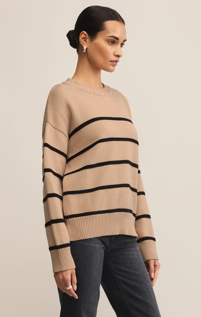 Boyfriend Striped Cotton Sweater – Z SUPPLY