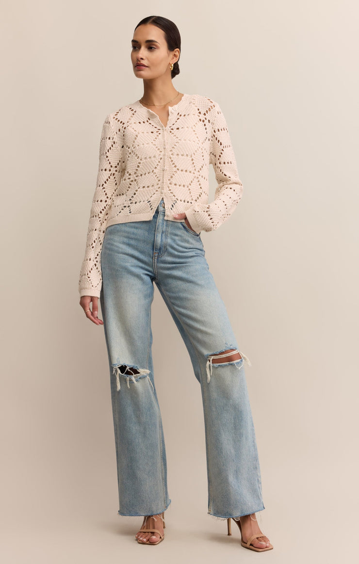 Sweaters Rosalyn Diamond Sweater Cardigan Crystal