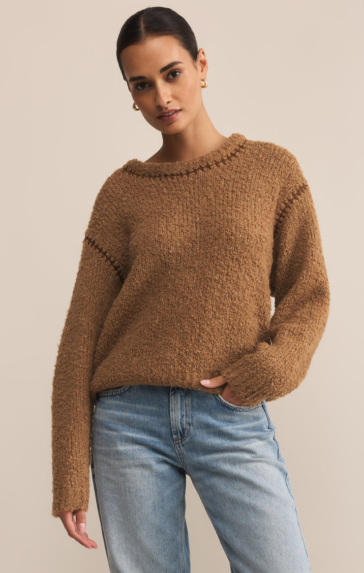 Sweaters Romnie Whipstitch Sweater Coconut