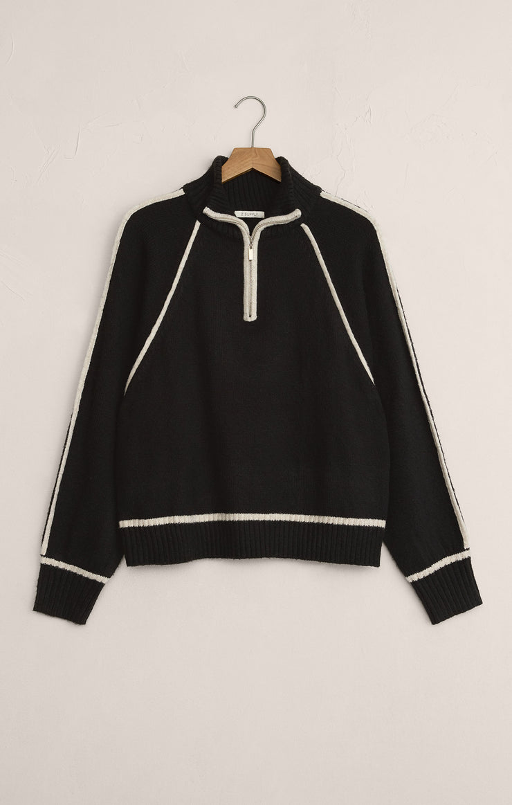Sweaters Alps Quarter Zip Sweater Black