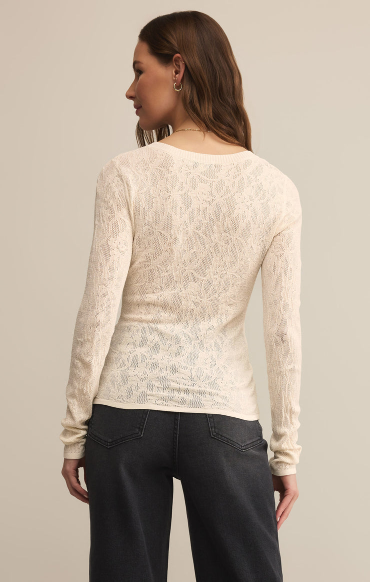 Sweaters Tibi Scoop Mesh Top Crystal