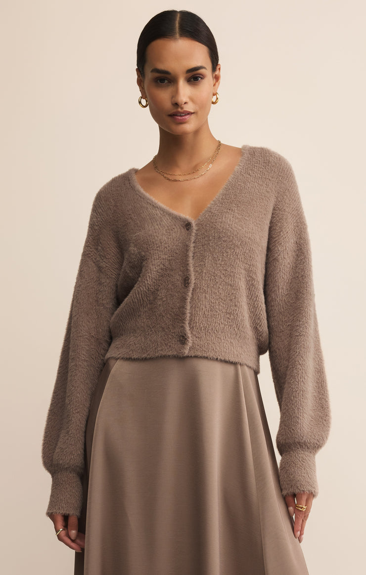 Sweaters Sadira Fluffy Crop Cardigan Sadira Fluffy Crop Cardigan