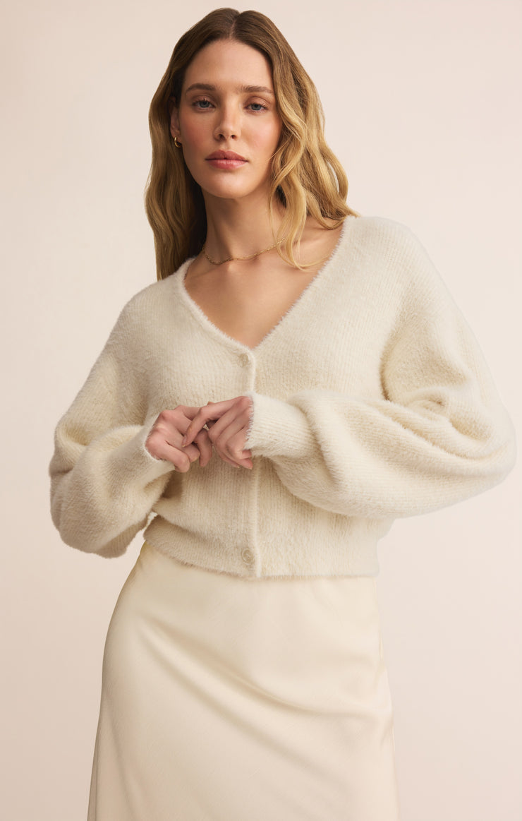 Sweaters Sadira Fluffy Crop Cardigan Sadira Fluffy Crop Cardigan