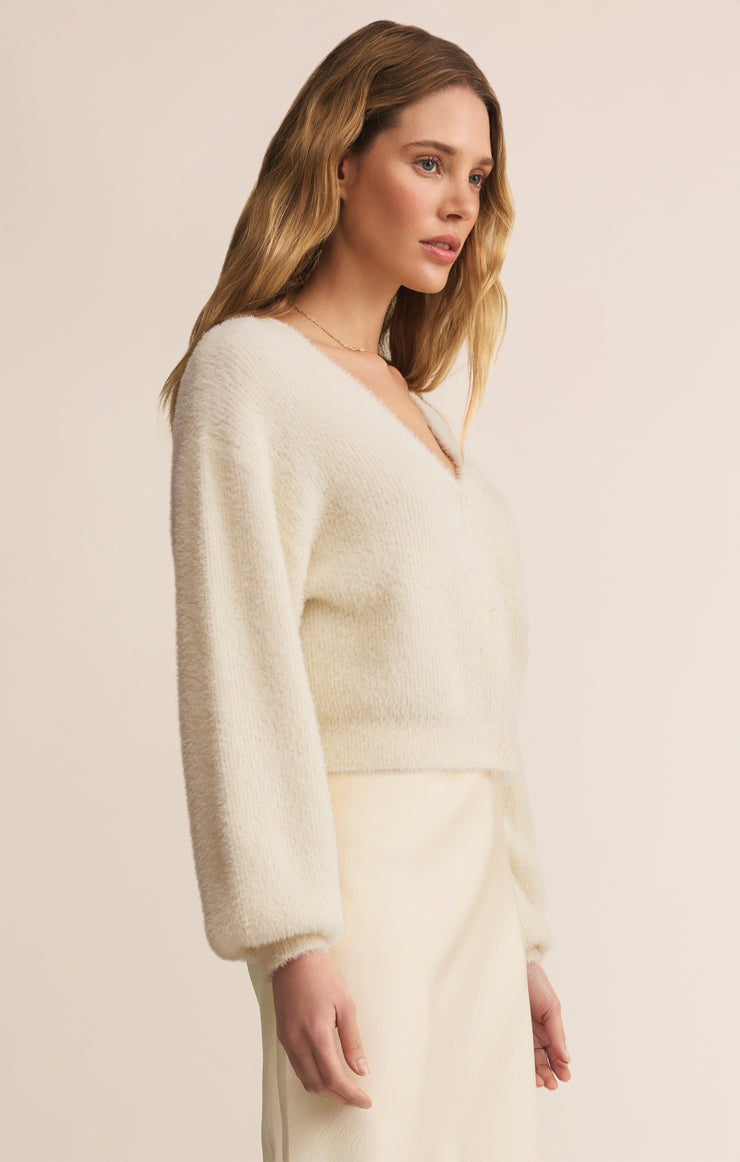 Sweaters Sadira Fluffy Crop Cardigan Sadira Fluffy Crop Cardigan