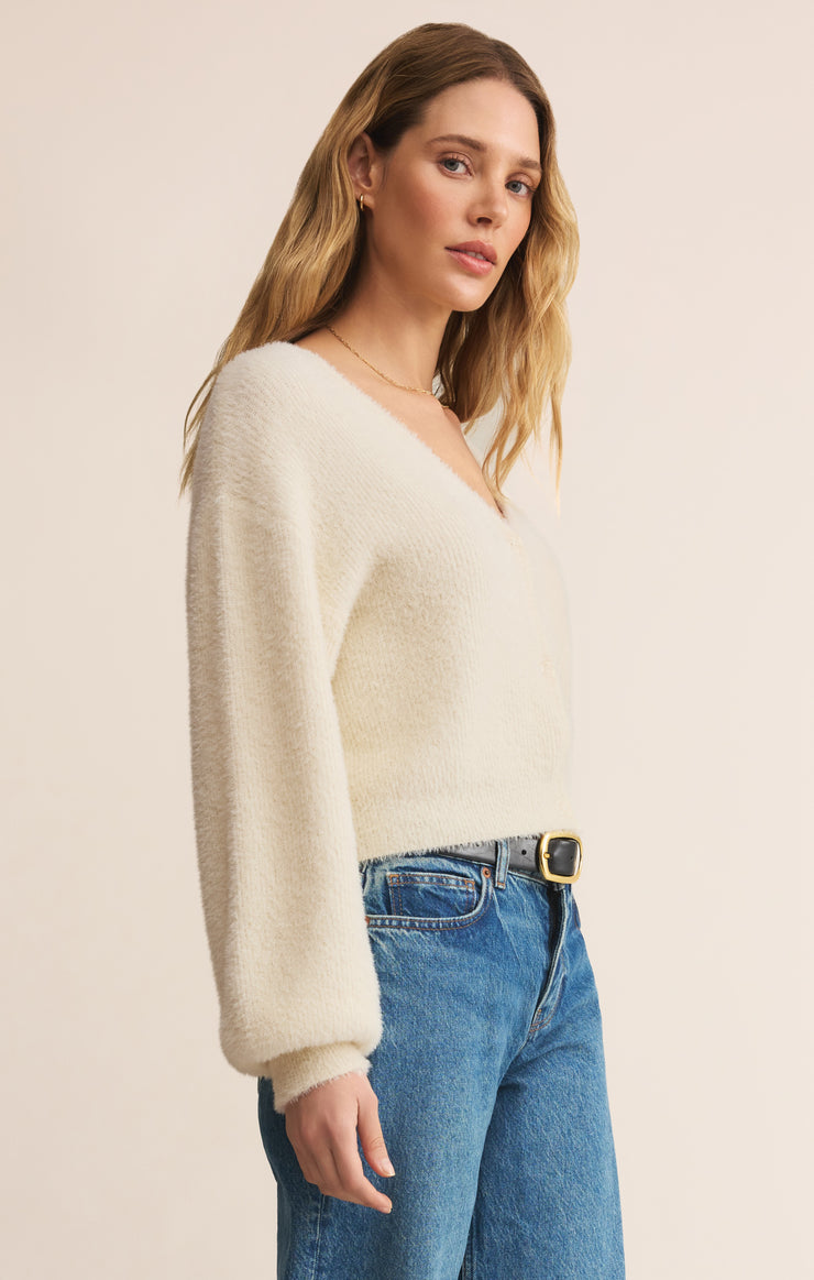 Sweaters Sadira Fluffy Crop Cardigan Sadira Fluffy Crop Cardigan
