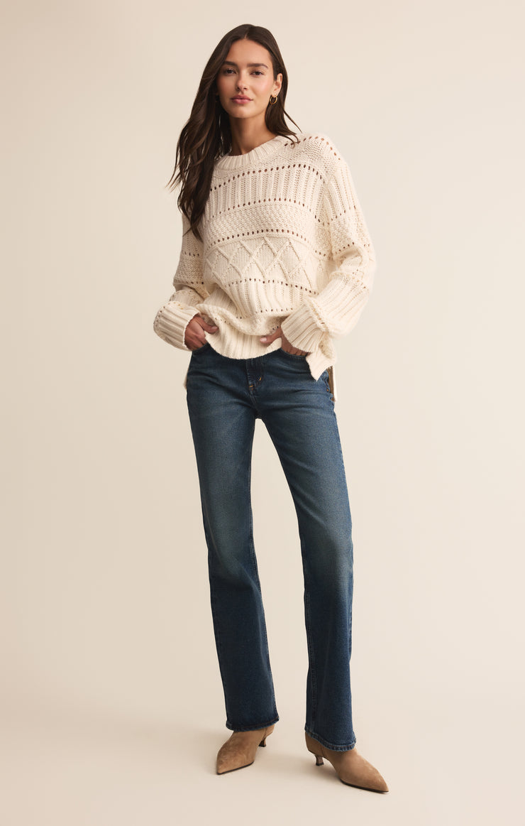 Sweaters Cento Cable Knit Sweater Warm White